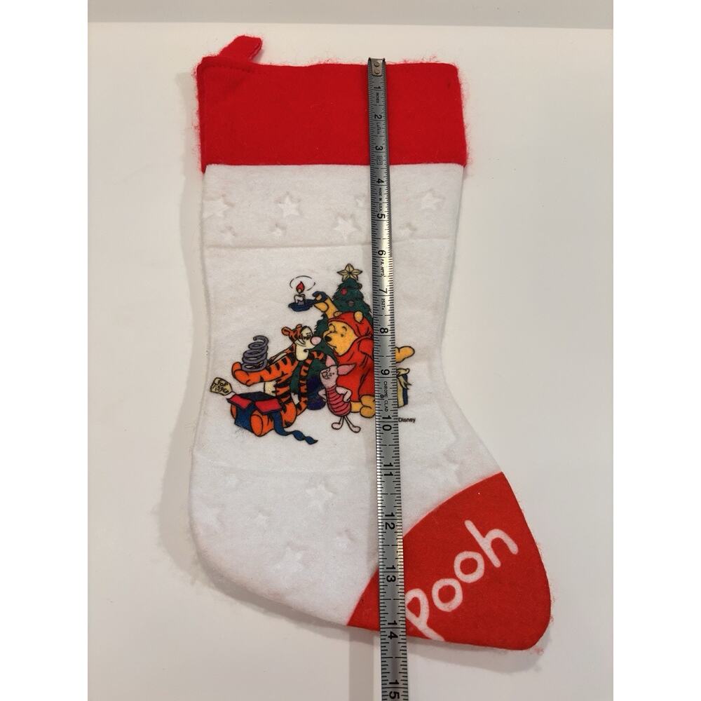 Vintage Disney Winnie The Pooh Christmas Felt Christmas Stocking Tigger Piglet - Picture 4 of 4